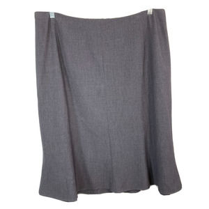 Judith Hart Skirt Womens Sz 18W Gray Stretch Waist Career A-Line‎ Side Zip